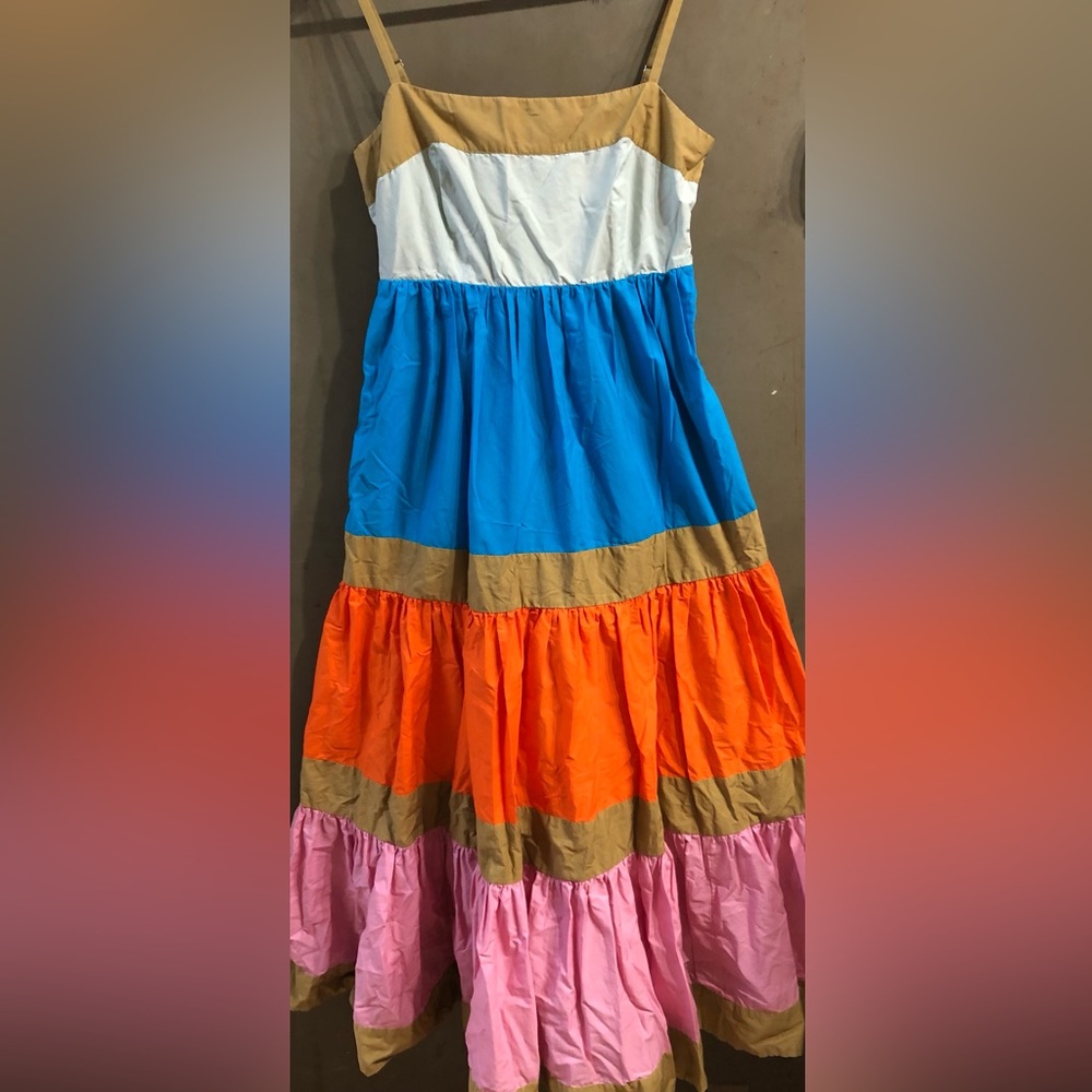 JCREW TIERED MAXI DRESS.